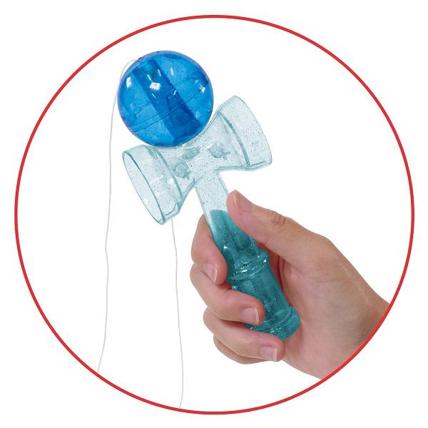 キラキラプラ製けん玉 青 黄色 全2色 アーテック おもちゃ 剣玉 けん玉