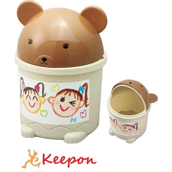 アニマルごみ箱 クマ　アーテック オリジナル お絵かき おえかき 記念品 卒園 卒業 机 くま かわいい | 