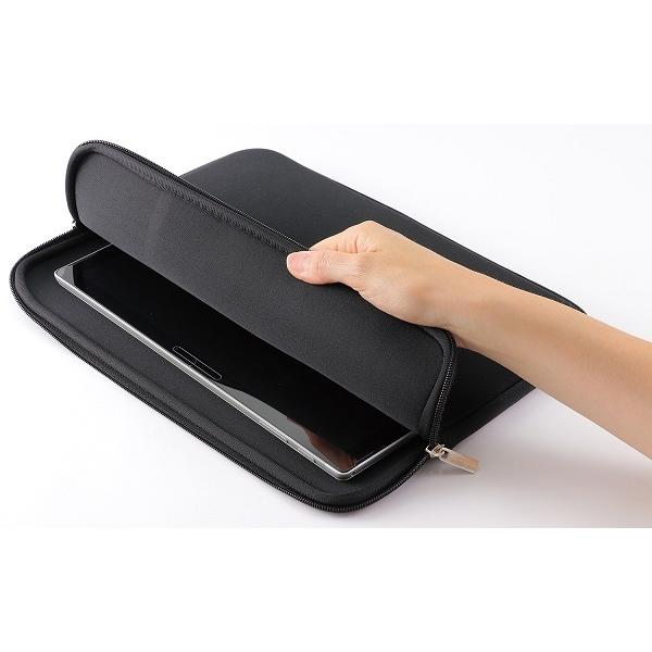 マルチクッションケース タブレット PC パソコン バッグ ケース 持ち運び 収納 黒 クッション アーテック |  | 02