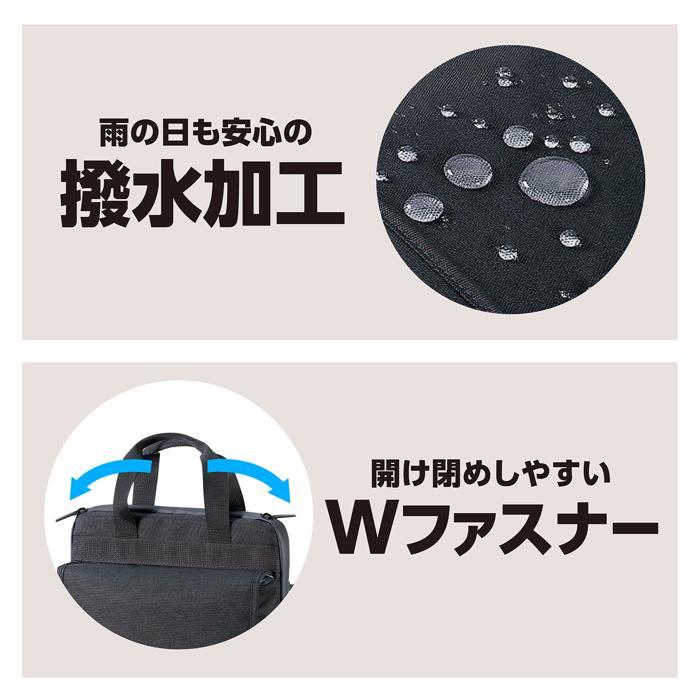 撥水加工済PCタブレット用ケース M ポケット付 タブレット バッグ ケース 持ち運び 収納 黒 クッション アーテック 学校 雨 ショルダーバッグ 透明 肩掛け |  | 03