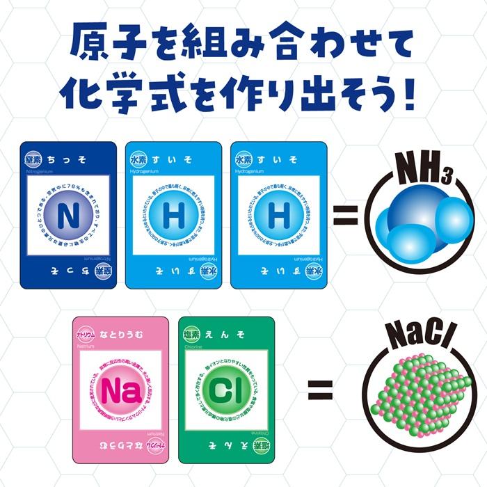 原子モデルカードゲーム　アーテック 知育カード カードゲーム かるた トランプ 勉強 教材 理科 化学式 元素記号 小学生 中学生 |  | 02