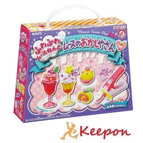 ムースのおかしやさん　工作 粘土 軽量ねんど クツワ 夏休み工作キット ガールズクラフト パフェ キット ケーキ スイーツ | 