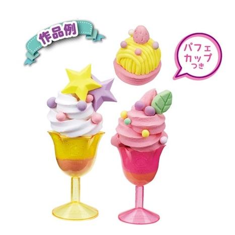ムースのおかしやさん　工作 粘土 軽量ねんど クツワ 夏休み工作キット ガールズクラフト パフェ キット ケーキ スイーツ |  | 01