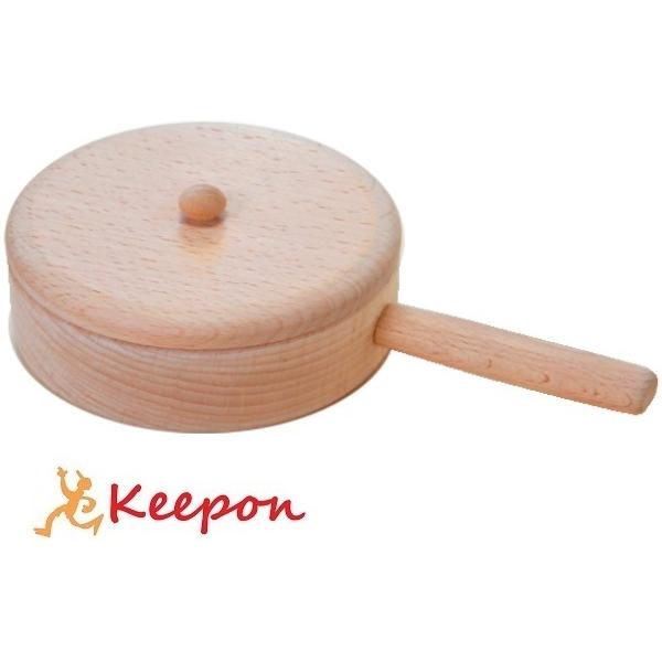 木のおもちゃ　本格・ フライパン（大）　  だいわ　本格ままごと　　ラッピング可能 | 