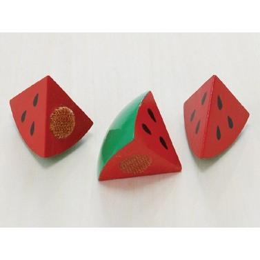 木のおもちゃ 　ミニ・スイカ　だいわ 木製おもちゃ プレゼント ままごと　食材 誕生日 出産祝い クリスマス ラッピング |  | 01