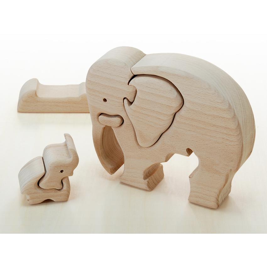 木のおもちゃ ぞう だいわ 木製おもちゃ プレゼント パズル 絵合わせ 誕生日 出産祝い クリスマス ラッピング 立体 |  | 01