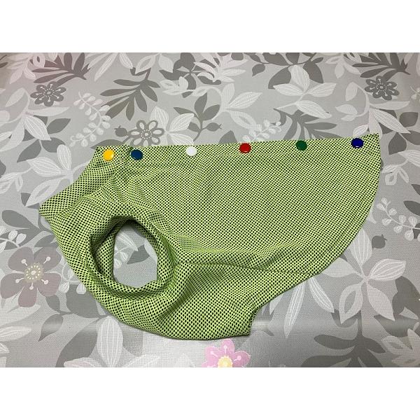 ドッグウェア リブタンクトップ 後ろボタン(グリーンメッシュ) ひんやり 冷感 夏 熱中症対策 犬 小型犬 可愛い かわいい 手作り 男の子 女の子 |  | 04