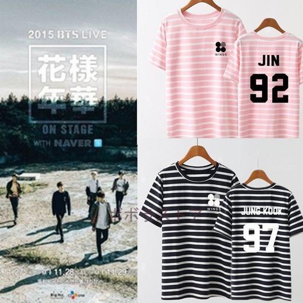 Bts 防弾少年団 Tシャツ グッズ メンズ レディース 半袖 応援服 打歌服 春夏tシャツ 男女兼用 花様年華 韓流グッズ 99 以上節約 花様年華