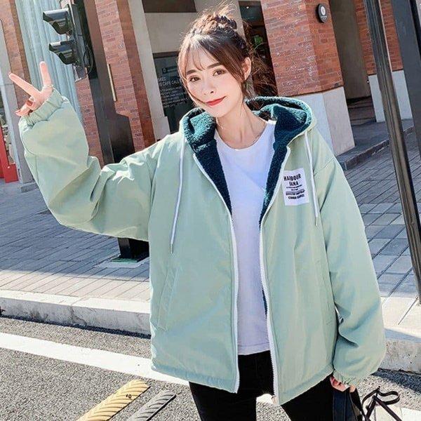 ボアブルゾン ボアコート レディース 冬 リバーシブル 韓国 もこもこ アウター ボアジャケット 当店の記念日