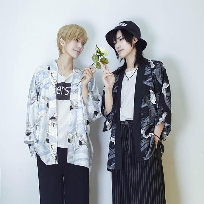 羽織 男性 着物 和服 フレア モダン 改良スタイル 和風 袴 ワイトパンツ トップス メンズ ファッション カジュアル 温泉屋 花火大会 お祭り おしゃれ 送料無料 Yf800 Keepy 通販 Yahoo ショッピング