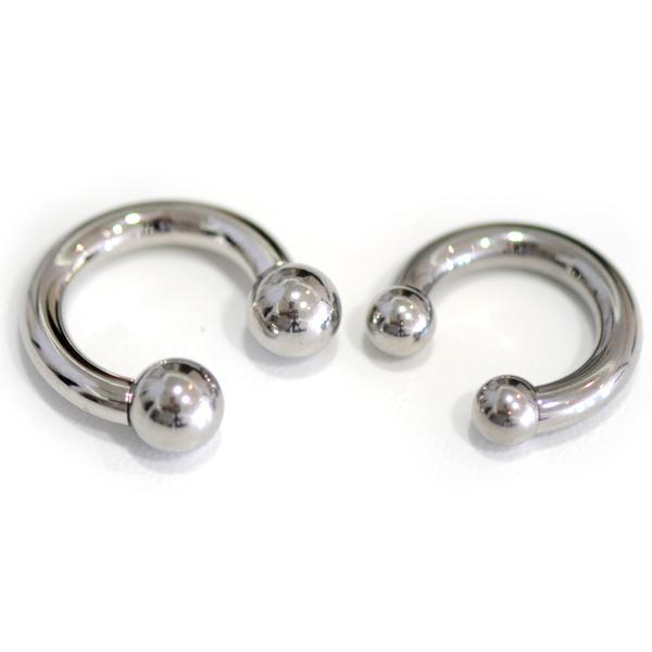 ボディピアス 6G (4mm) サーキュラー バーベル ボール サージカル