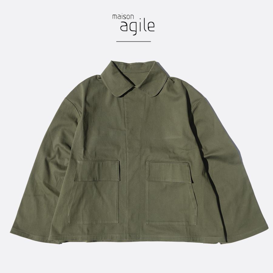 MAISON AGILE メゾン アギール ジャケット AGILE JACKET アギールジャケット AGILE-JACKET-KHK カーキ オリーブの画像