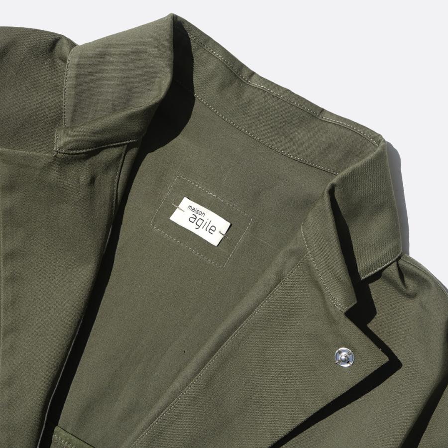 MAISON AGILE メゾン アギール ジャケット AGILE JACKET アギールジャケット AGILE-JACKET-KHK カーキ オリーブの画像