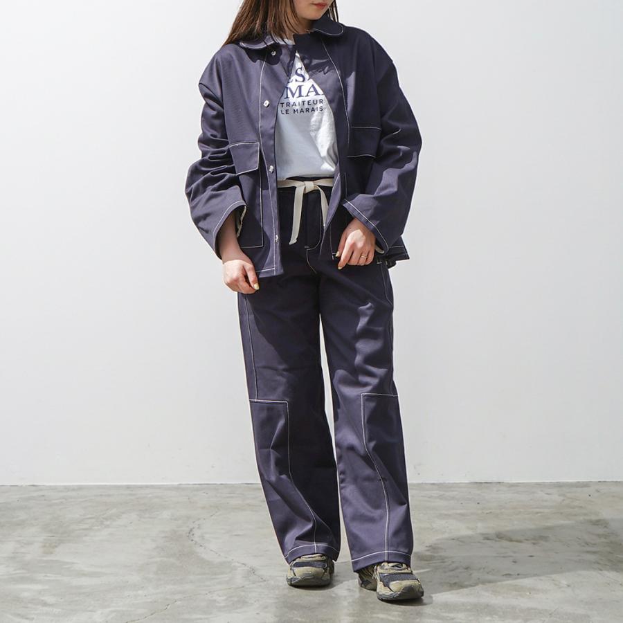 MAISON AGILE メゾン アギール QUADRAE NOUE PANTS クアドラエノウ パンツ QUADRAENOUEPANTS-NV メンズ レディース ブランド おしゃれ フランス製の画像