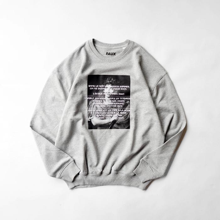 30%OFFセール ATELIER AMELOT アトリエアメロ PRINT SWEAT - MOLIERE 