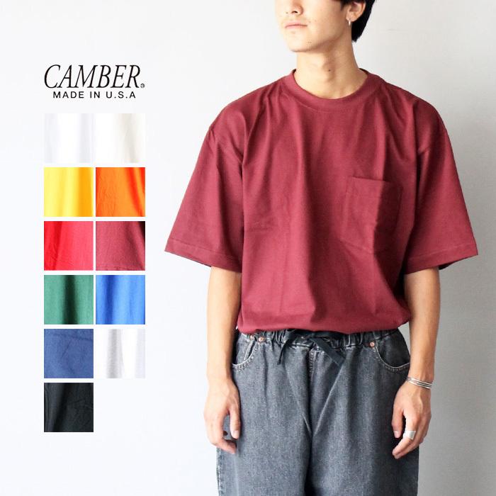 CAMBER キャンバー　POCKET T-SHIRT -MAX WEIGHT ポケT Tシャツ ヘビーウェイト 厚手 メンズ レディース 無地 カットソー｜keeshop