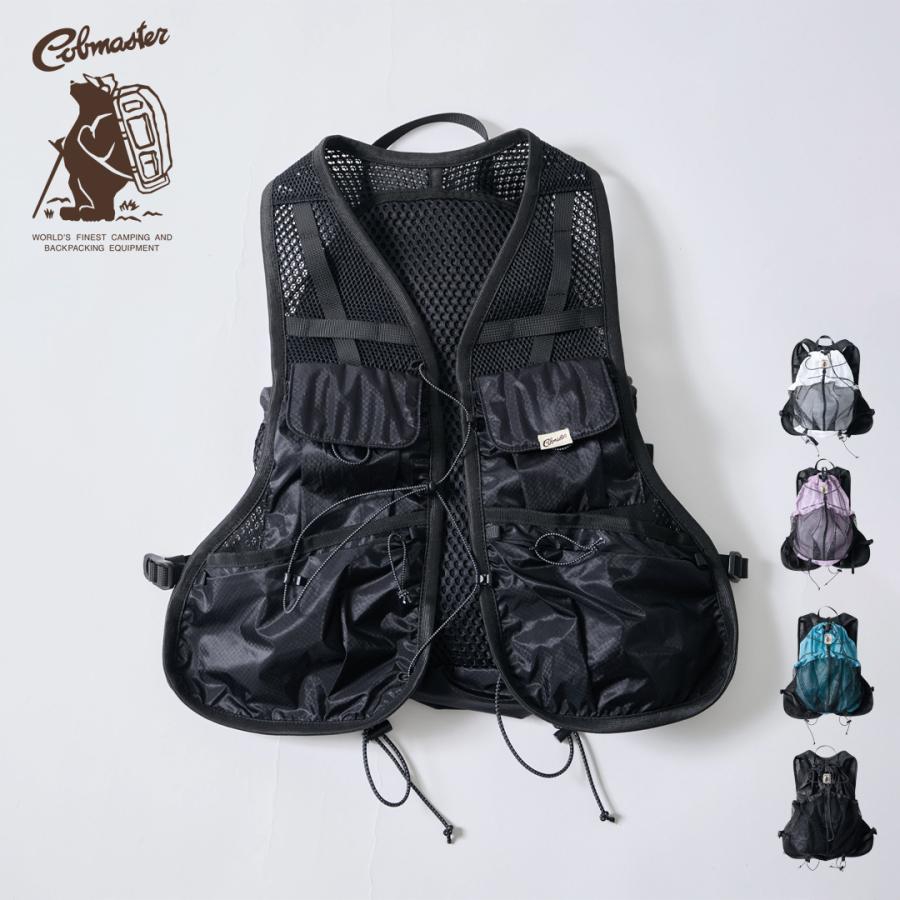 新品未使用タグ付きCOBMASTER HUMMING PACK VEST黒 COB MASTER（コブマスター） リュック付きベスト COB-CR HUMMING PACK