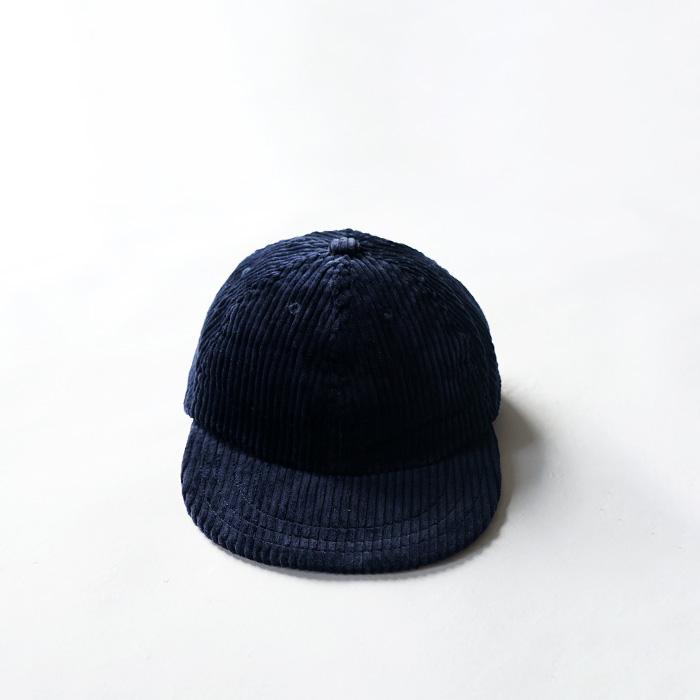 dechoコーデュロイキャップ ネイビー　B 日本製 DECHO（デコー） メンズ 帽子 デコ 6PANNEL CAP 6パネルキャップ 全3色