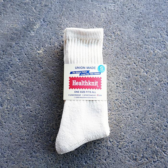 Healthknit ヘルスニット　 3P CREW CLASSIC SOCKS 3Pソックス ソックス 靴下 リブソックス 無地 アイボリー レディース｜keeshop｜05