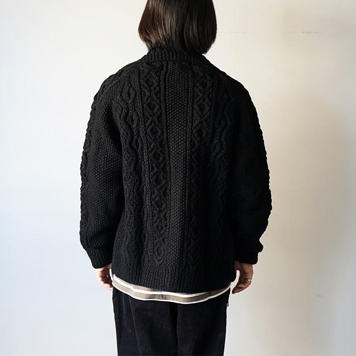 インバーアラン 3A ランバー カーディガン ブラック BLACK ノー インバーアラン 3A ランバー カーディガン ブラック BLACK ノー