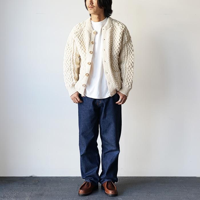 INVERALLAN インバーアラン 4A GOLFER -NATURAL カーディガン INVERALLAN インバーアラン 4A GOLFER -NATURAL カーディガン