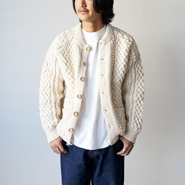 INVERALLAN インバーアラン 4A GOLFER -NATURAL カーディガン INVERALLAN インバーアラン 4A GOLFER -NATURAL カーディガン