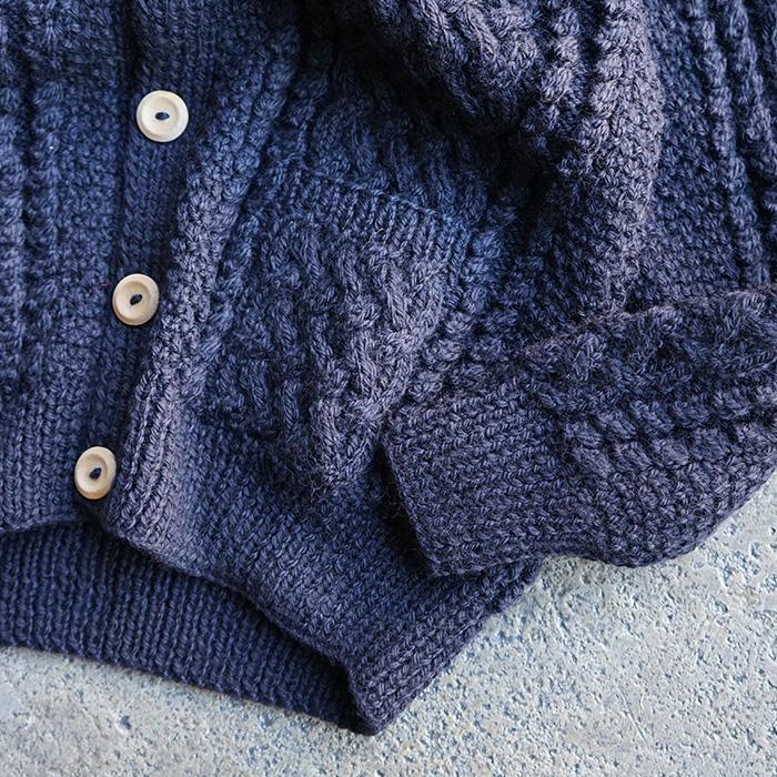 INVERALLAN インバーアラン 4A GOLFER -NAVY カーディガン ノー