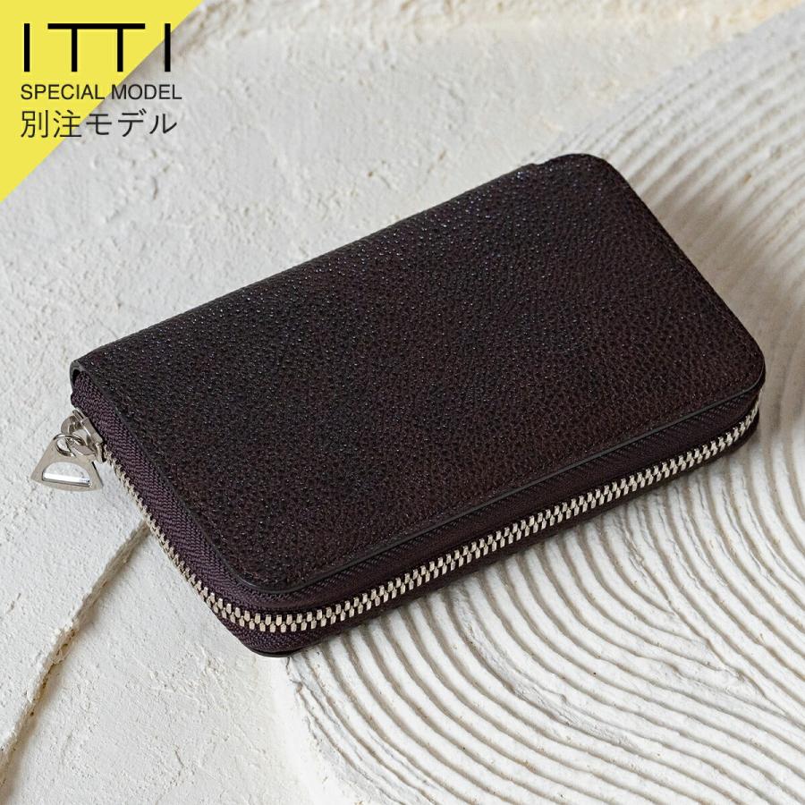 ITTI（イッチ） 【別注商品】ITTI 財布 黒桟革 姫路黒桟革 ラウンド