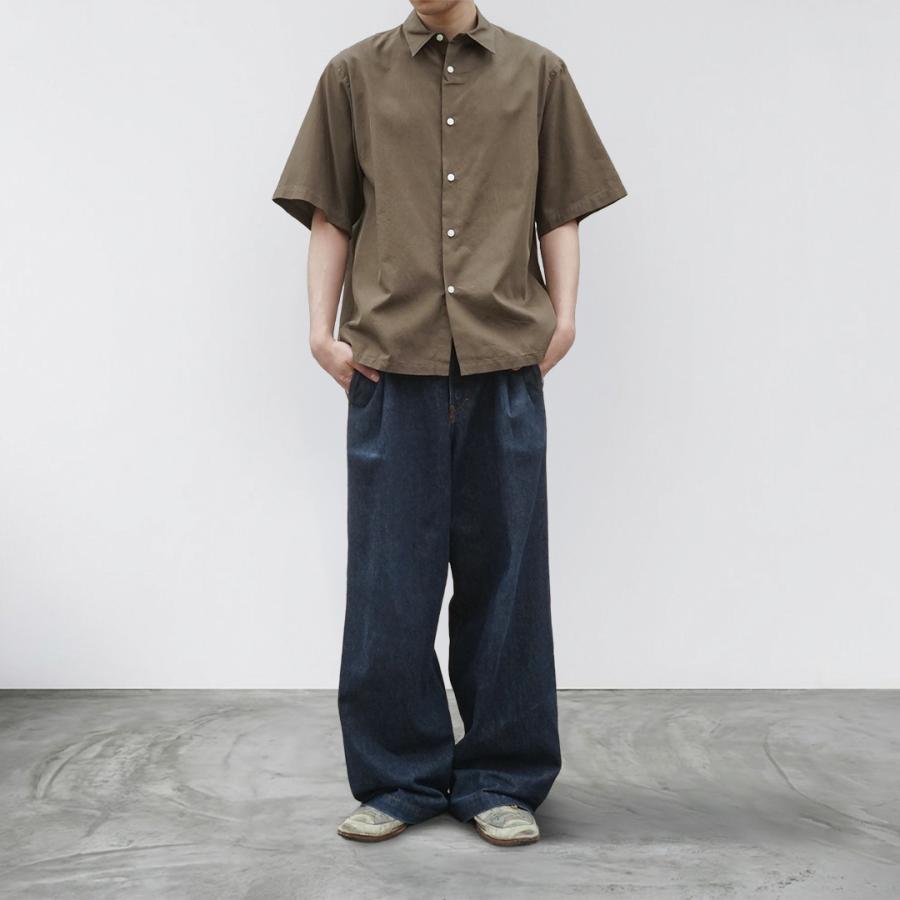 値引き　キャプテンサンシャイン　半袖シャツ　サイズ40 Kaptain Sunshine（キャプテン サンシャイン） Plain SS Shirt STRIPE