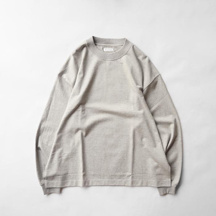 KAPTAIN SUNSHINE ロングスリーブTシャツ グレー 40美品 KAPTAIN SUNSHINE キャプテンサンシャイン Suvin Supima Tube L/S Tee