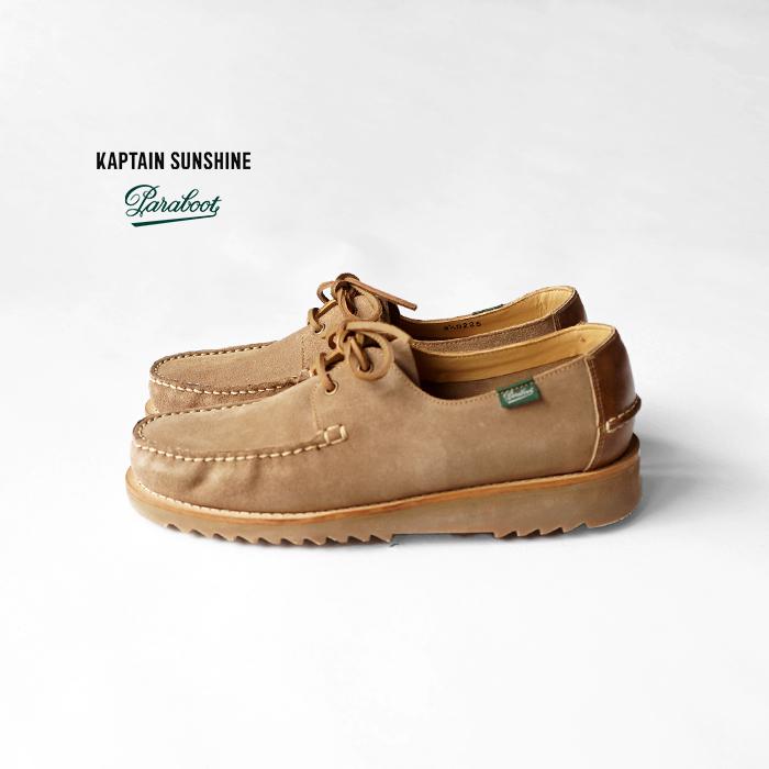 パラブーツ　デッキシューズ　DOMINGUE MARINE uk5 楽天市場】【KAPTAIN SUNSHINE×PARABOOT】Domingue Suede deck shoes