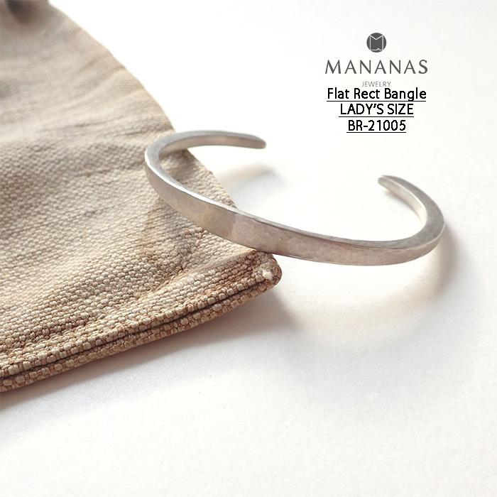 MANANAS（マナナス） 30%OFFセール Flat Rect Bangle -LADY'S SIZE