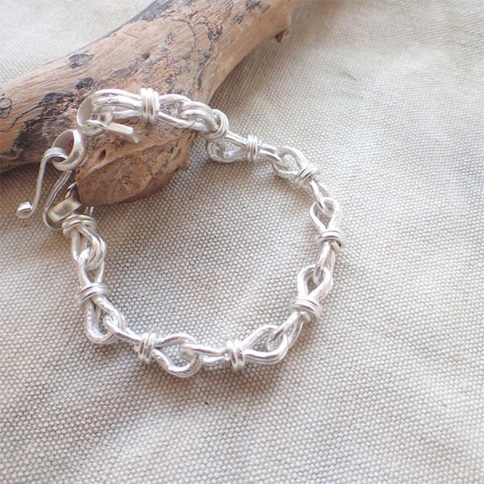 【SALE中】MANANAS シルバー925 ブレスレット MANANAS マナナス Tie Chain Bracelet タイチェーンブレスレット