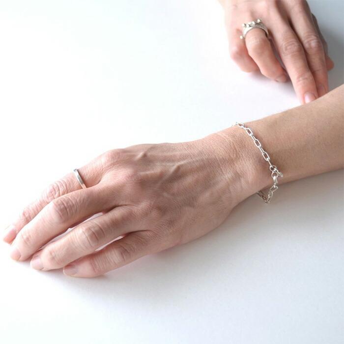 MANANAS マナナス Square Link Chain Bracelet(S) スクエア