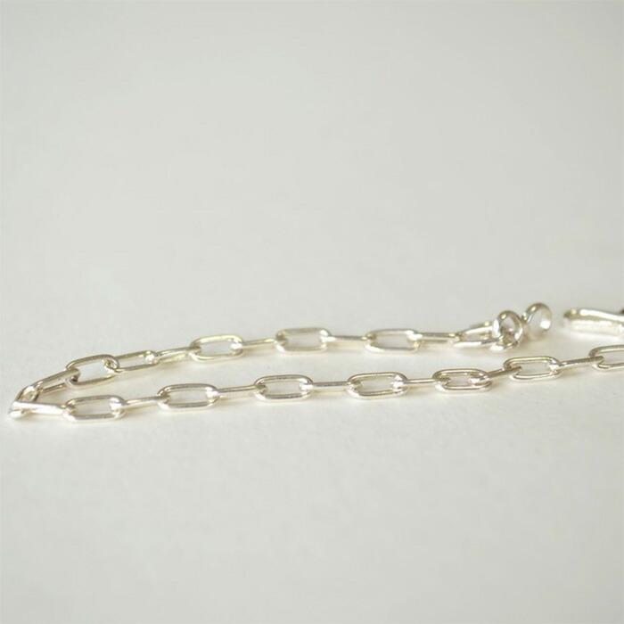 【SALE中】MANANAS シルバー925 ブレスレット MANANAS マナナス Square Link Chain Bracelet(S) スクエア