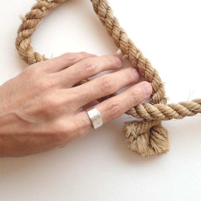 30%OFFセール 指輪 メンズ MANANAS マナナス Hammered Rough Open Ring(10mm) ハンマーラフオープンリング 11号 指輪 シンプル シルバー925 爆買の画像