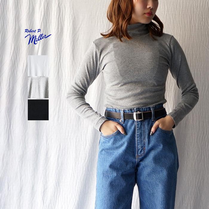 ❇️rib タートル Robert P. Miller（ロバート・ピー・ミラー） Panel-rib Turtle Neck L
