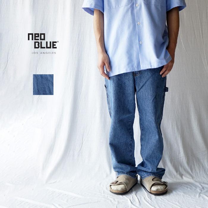 30 クレージュ ダーティブルーウォッシュバギージーンズ　ペインター 20%OFFセール NEO BLUE ネオブルー CARPENTER BAGGY JEANS -MEDIUM