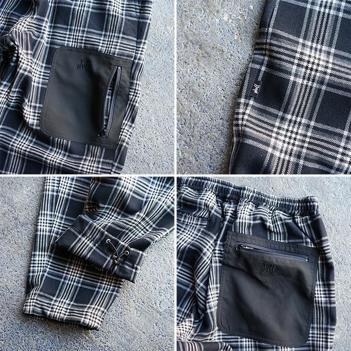 パンツ メンズ NULL TOKYO ヌルトウキョウ DATE CHECK -BLACK パンツ メンズ NULL TOKYO ヌルトウキョウ DATE CHECK -BLACK