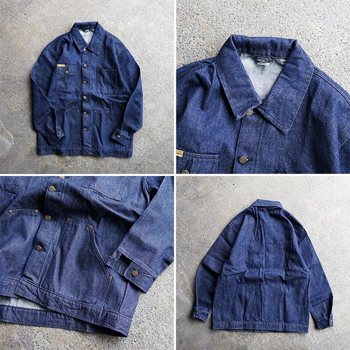 メンズ  ブランド"PRISON BLUES プリズンブルース　YARD COAT JACKET -INDIGO ヤードコート カバーオール ジャケット S/M/L' シンプル｜keeshop｜06