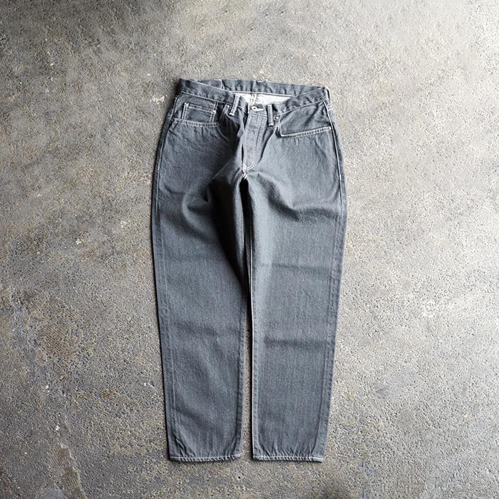 デニムパンツ ゆったり Sanca サンカ GREY DENIM 5P TAPERED FIT  