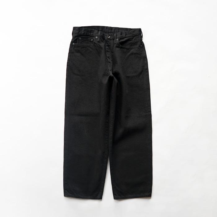 Sancaサンカ ブラックデニムBLACKDENIMTAPERED5P サイズ1 SANCA（サンカ） ブラック デニムテーパード 5Pパンツ / セルヴィッチ