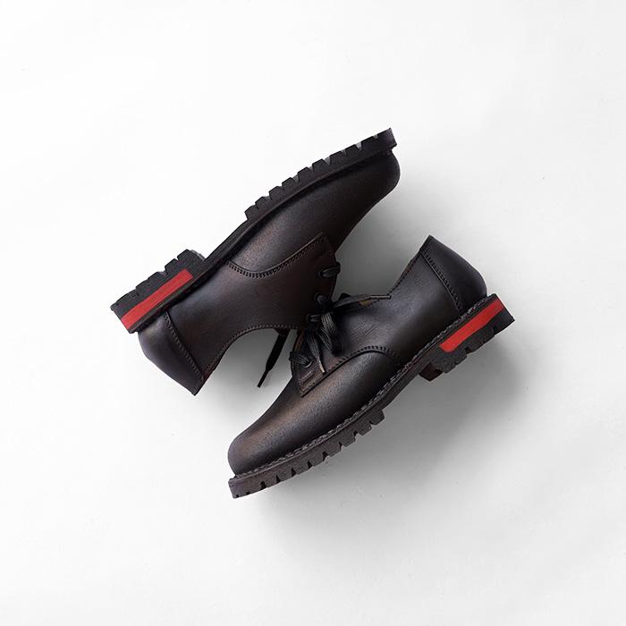 SCHUH BERTL シューベルトル CLASSIC LOW - BLACK クラシックロー マウンテンブーツ ブーツ ローカット レザーシューズ メンズ シンプル 爆買の画像