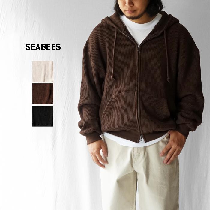 SEABEES シービーズ Heavy weight thermal Full zip hoodie