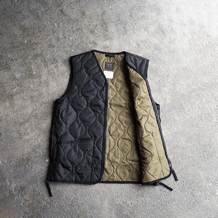 メンズ ブランド 大人 ファッション"TAION タイオン　MILITARY W-ZIP V NECK DOWN VEST " ダウンベスト インナーダウン ベスト カジュアル 無地 シンプル｜keeshop｜11