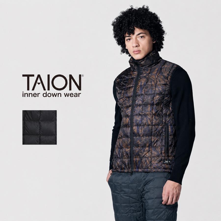 TAION（タイオン） ダウンベスト マウンテン ハイネック ライトダウン