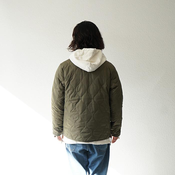 TAION メンズ 長袖 大人 タイオン MILITARY W-ZIP V NECK DOWN JKT 