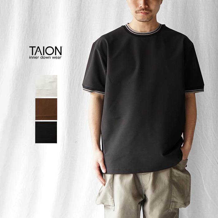 TAION（タイオン） NON DOWN BASIC HALF SLEEVE CUT SEW ノンダウン