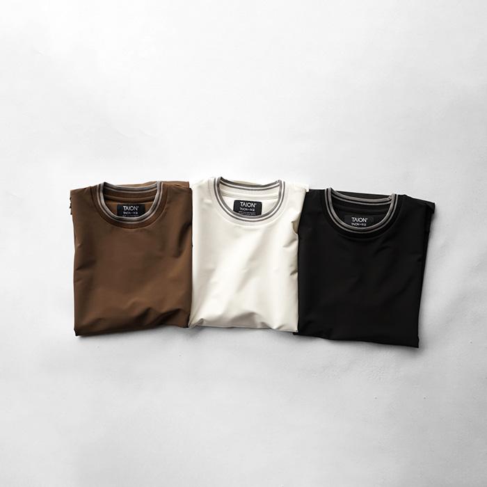 TAION（タイオン） NON DOWN BASIC HALF SLEEVE CUT SEW ノンダウン 