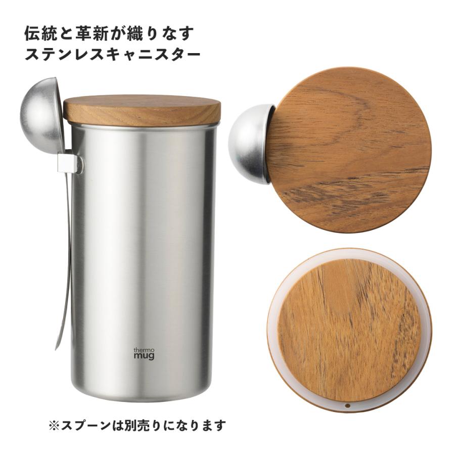 コーヒー豆 保存 容器 ケース キャニスター コーヒーキャニスター サーモマグ ツバメコーヒーキャニスター thermo mug TSUBAME COFFE CANISTER L (HOOK)｜keeshop｜09